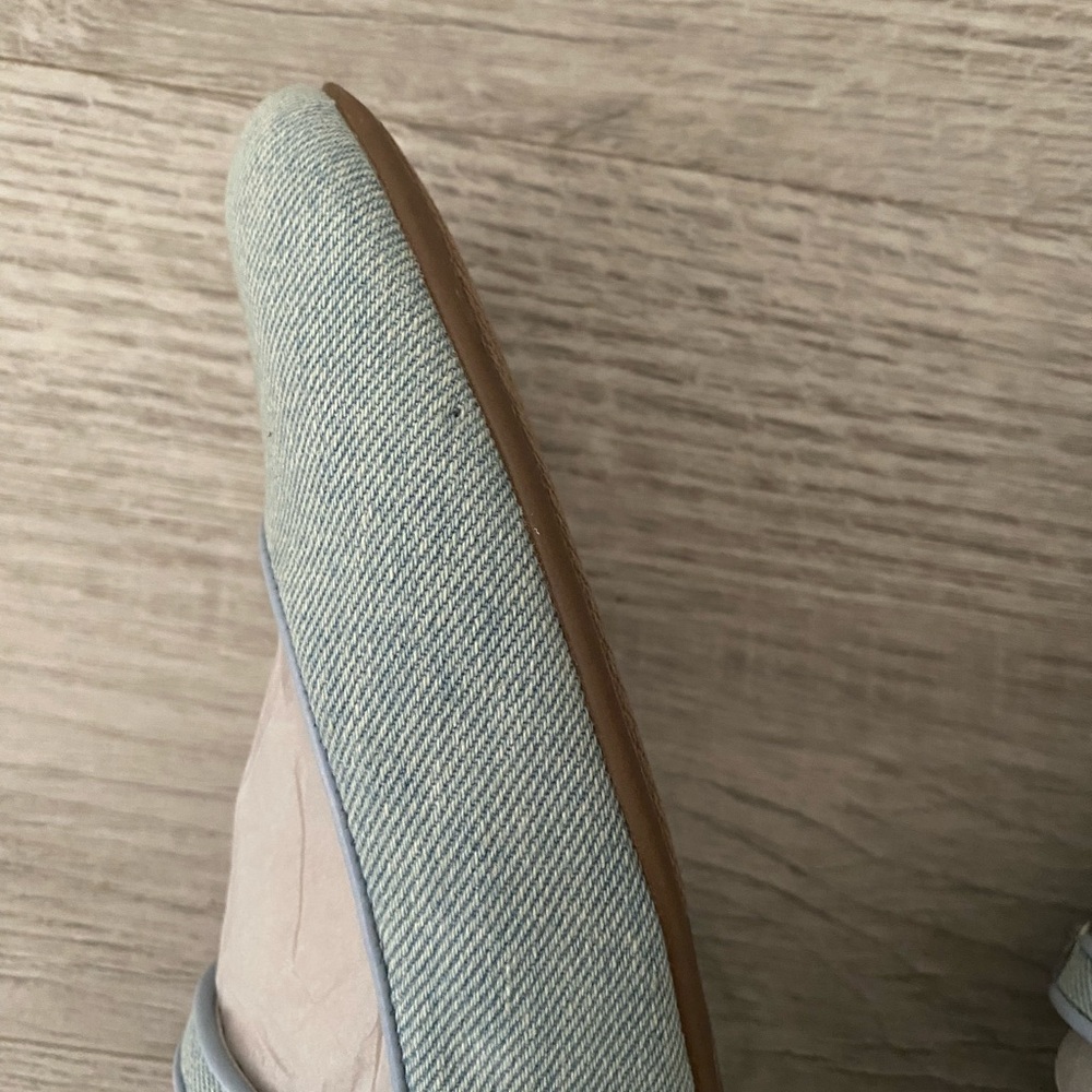 NWOT Bandolino Philly Mary Jane Ballet Flats Light Blue Denim Feminine - Size 10 - Picture 10 of 11